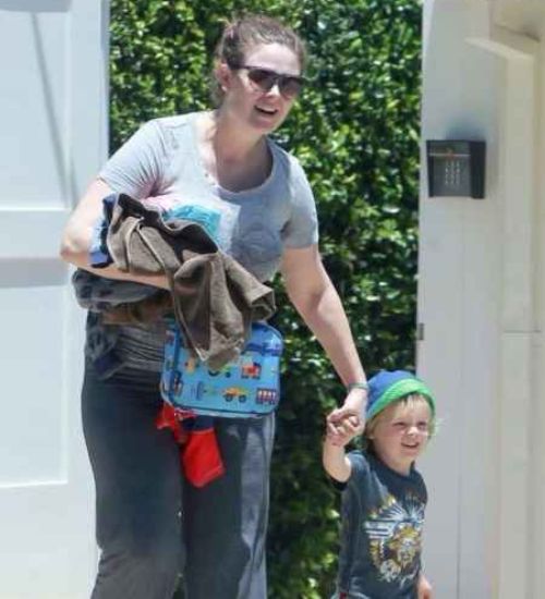 Henry Lamar Hornsby with his mother 